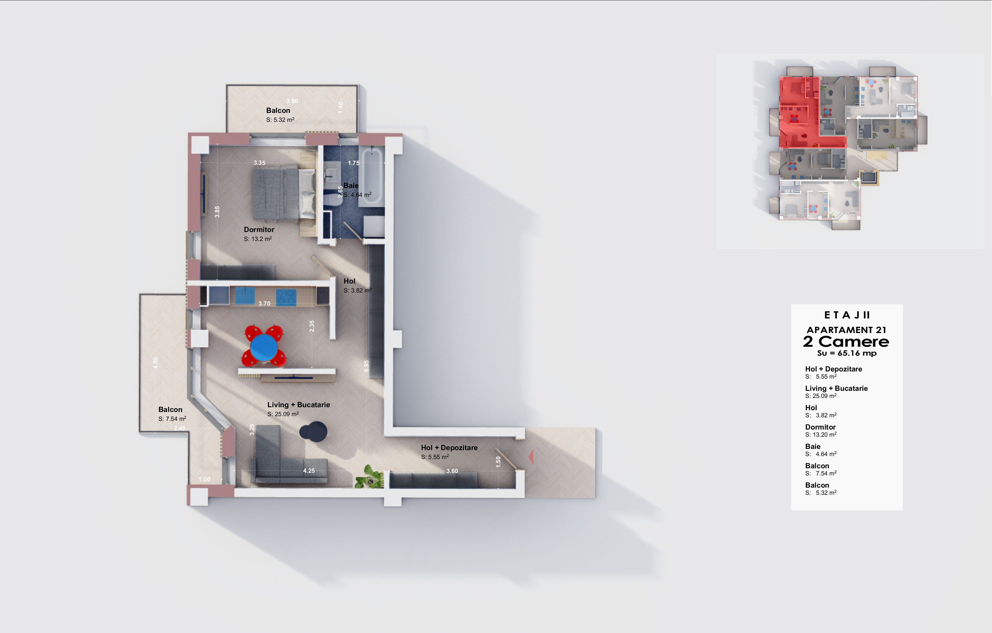 Apartament 21 - Etaj 2